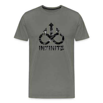 INFINITE Scuffed Premium T-Shirt - asphalt gray